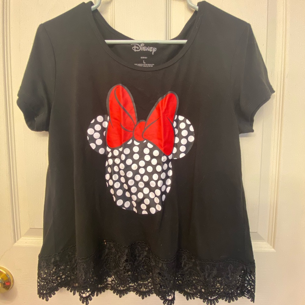 Black Minnie Mouse shirt